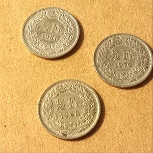 Swiss 1/2 Franc Coin Set